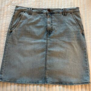 Nine West Light Blue Denim Skirt Size 16